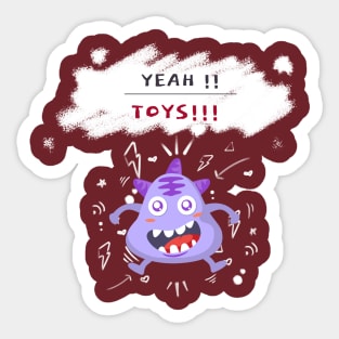 Cute Little Monster Sticker